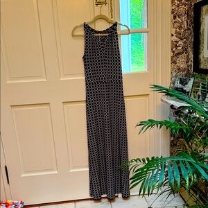 Elegant Black and White Patterned Maxi Dress, took off tags.BR, sz M?